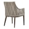 Armen Living Silvana Outdoor Wicker and Aluminum Gray Dining Chair with Beige Cushions, PK2 840254332911 - alternate 9